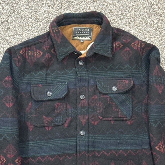Jachs New York Other - Jachs New York Mens Sherpa Lined Flannel Jacket Southwestern Geometric Mens L